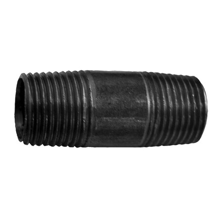 Jones Stephens 1-1/4in. x 10in. Black Pipe Nipple 31210